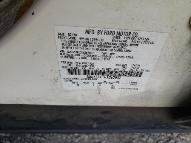 Photo 14 from auction – 2020 FORD ECOSPORT T with VIN MAJ6S3KL3LC362037