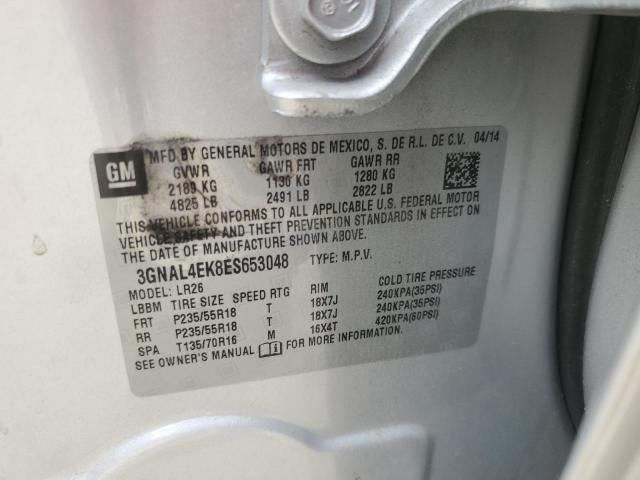 Photo 14 from auction – 2014 CHEVROLET CAPTIVA LT with VIN 3GNAL4EK8ES653048