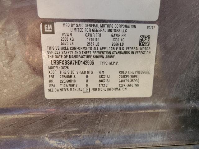 Photo 14 from auction – 2017 BUICK ENVISION E with VIN LRBFXBSA7HD142596