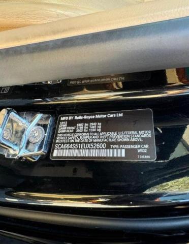 Photo 10 from auction – 2014 ROLLS-ROYCE GHOST with VIN SCA664S51EUX52600