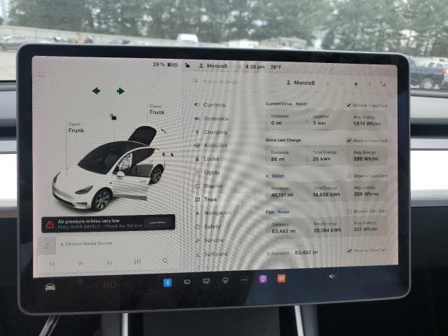 Photo 9 from auction – 2020 TESLA MODEL Y with VIN 5YJYGDEE4LF035317