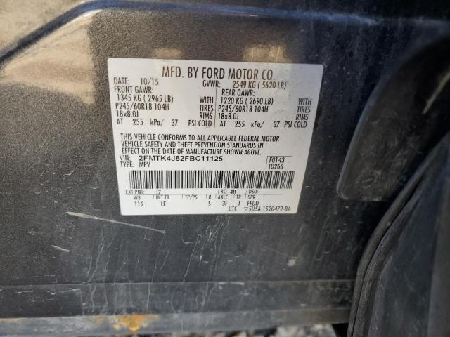 Photo 14 from auction – 2015 FORD EDGE SEL with VIN 2FMTK4J82FBC11125