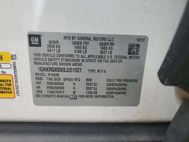 Photo 14 from auction – 2014 CHEVROLET TRAVERSE L with VIN 1GNKRGKDXEJ251527