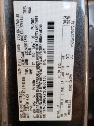 Photo 14 from auction – 2016 FORD ESCAPE SE with VIN 1FMCU9GX7GUB60156