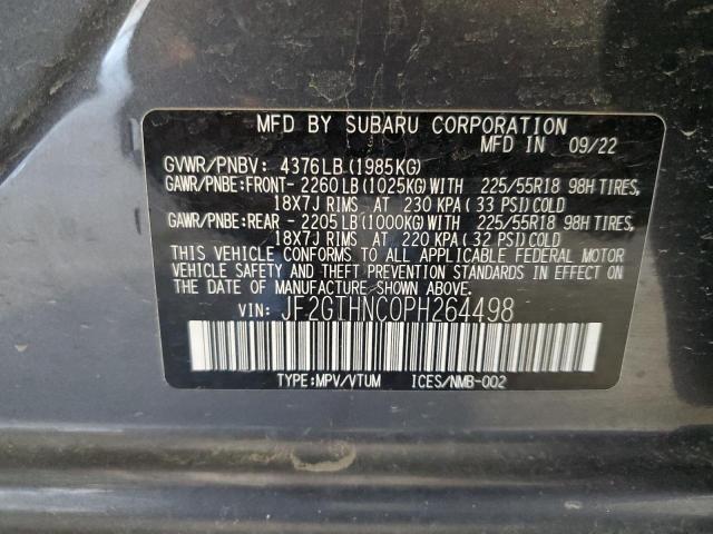 Photo 14 from auction – 2023 SUBARU CROSSTREK with VIN JF2GTHNC0PH264498