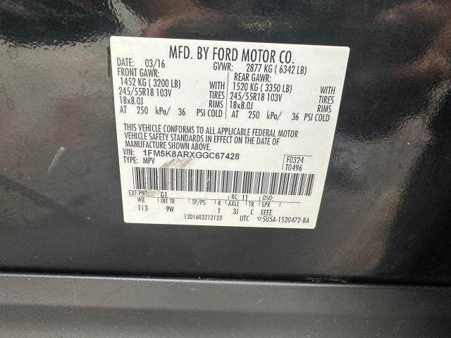 Photo 10 from auction – 2016 FORD EXPLORER P with VIN 1FM5K8ARXGGC67428