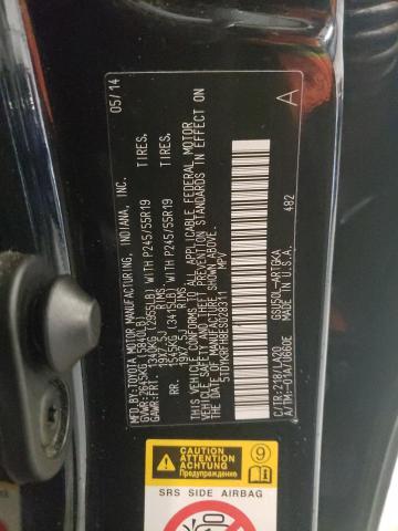 Photo 14 from auction – 2014 TOYOTA HIGHLANDER with VIN 5TDYKRFH8ES028311