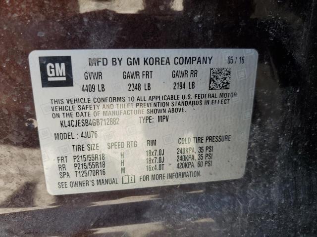 Photo 14 from auction – 2016 BUICK ENCORE with VIN KL4CJESB4GB712882