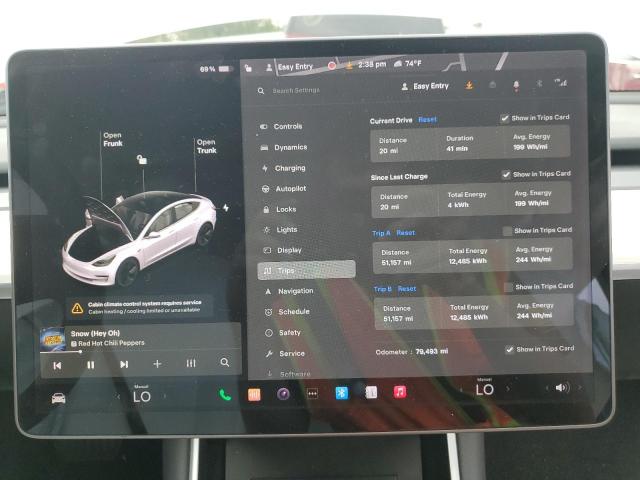 Photo 9 from auction – 2020 TESLA MODEL 3 with VIN 5YJ3E1EA0LF509601