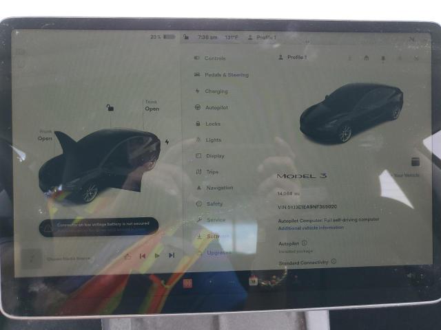 Photo 9 from auction – 2022 TESLA MODEL 3 with VIN 5YJ3E1EA9NF369020