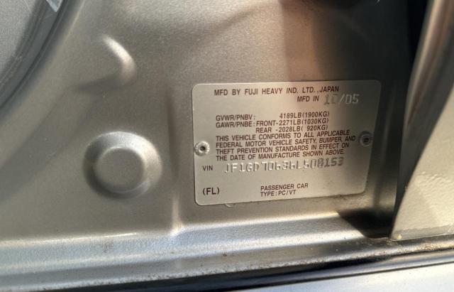Photo 10 from auction – 2006 SUBARU IMPREZA WR with VIN JF1GD70636L508153
