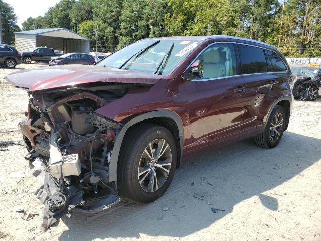 TOYOTA HIGHLANDER 2016 with VIN 5TDJKRFH5GS326934 - Photo from auction