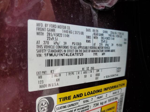 Photo 14 from auction – 2020 FORD EXPEDITION with VIN 1FMJU1NT4LEA75725