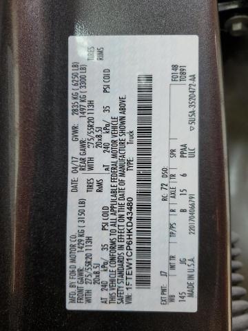 Photo 10 from auction – 2017 FORD F150 SUPER with VIN 1FTEW1CP6HKD43480