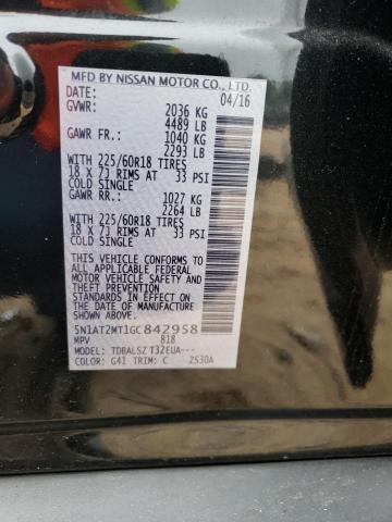 Photo 14 from auction – 2016 NISSAN ROGUE S with VIN 5N1AT2MT1GC842958