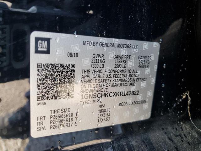 Photo 14 from auction – 2019 CHEVROLET SUBURBAN C with VIN 1GNSCHKCXKR142822