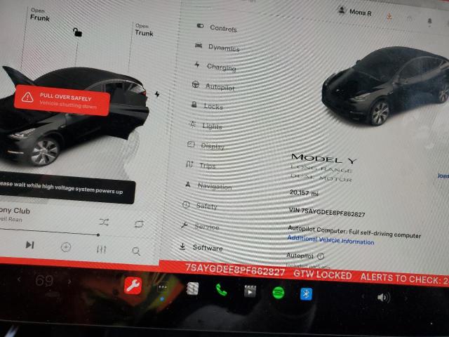 Photo 9 from auction – 2023 TESLA MODEL Y with VIN 7SAYGDEE8PF862827