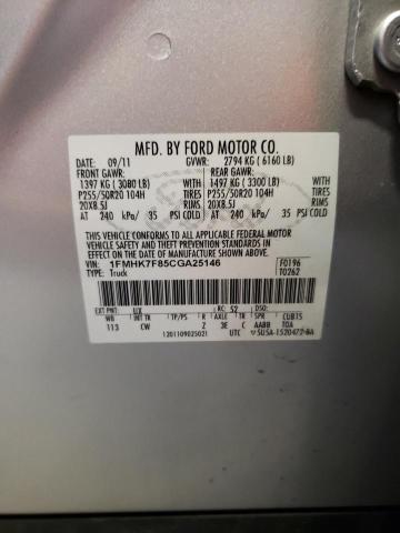 Photo 14 from auction – 2012 FORD EXPLORER L with VIN 1FMHK7F85CGA25146