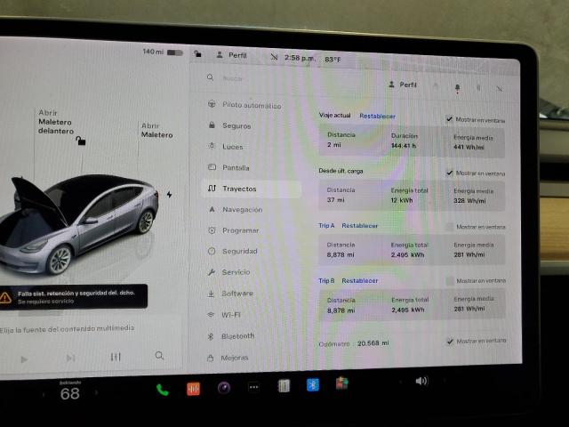 Photo 9 from auction – 2022 TESLA MODEL 3 with VIN 5YJ3E1EA7NF186165