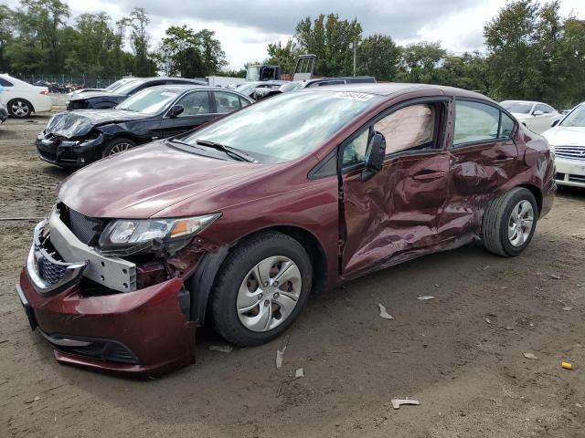 HONDA CIVIC LX 2014 with VIN 2HGFB2F58EH560081 - Photo from auction