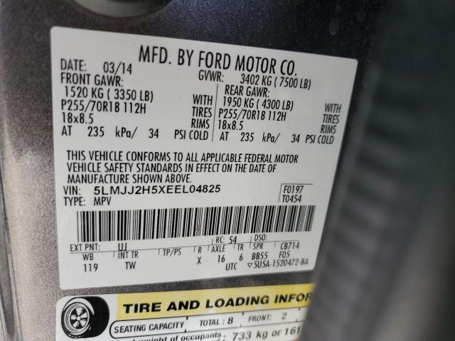 Photo 14 from auction – 2014 LINCOLN NAVIGATOR with VIN 5LMJJ2H5XEEL04825