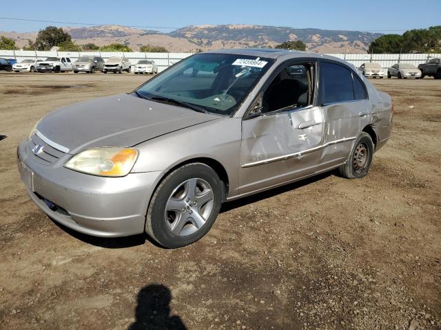 HONDA CIVIC EX 2002 with VIN 2HGES26782H589038 - Photo from auction