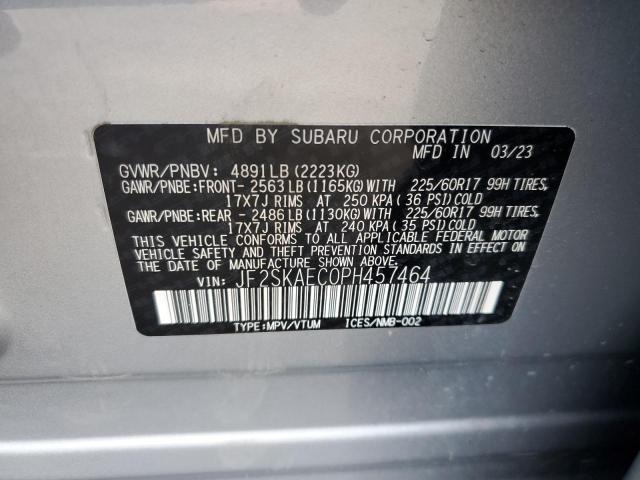 Photo 14 from auction – 2023 SUBARU FORESTER P with VIN JF2SKAEC0PH457464