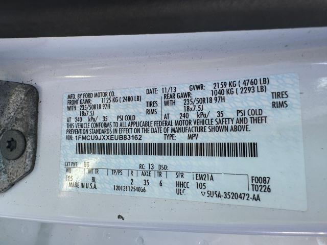 Photo 10 from auction – 2014 FORD ESCAPE TIT with VIN 1FMCU9JXXEUB83162