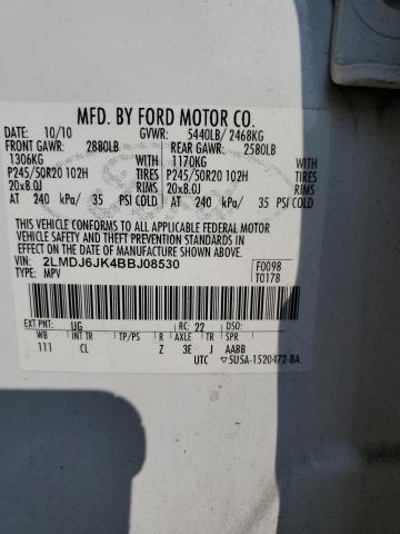 Photo 14 from auction – 2011 LINCOLN MKX with VIN 2LMDJ6JK4BBJ08530
