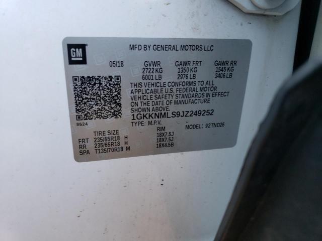 Photo 14 from auction – 2018 GMC ACADIA SLT with VIN 1GKKNMLS9JZ249252
