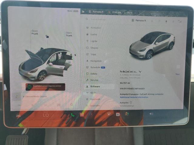 Photo 9 from auction – 2021 TESLA MODEL Y with VIN 5YJYGAEE3MF144951