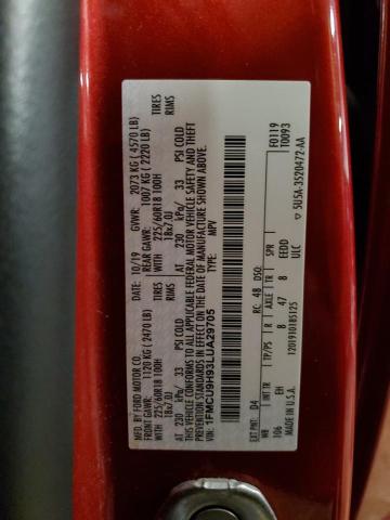 Photo 14 from auction – 2020 FORD ESCAPE SEL with VIN 1FMCU9H93LUA29705