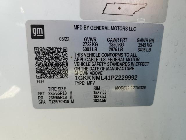 Photo 14 from auction – 2023 GMC ACADIA SLT with VIN 1GKKNML41PZ229992