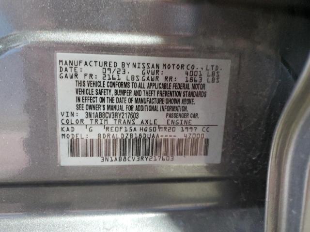 Photo 14 from auction – 2024 NISSAN SENTRA with VIN 3N1AB8CV3RY217603
