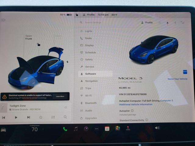 Photo 9 from auction – 2018 TESLA MODEL 3 with VIN 5YJ3E1EA6JF076699