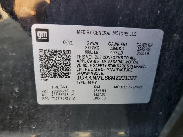 Photo 14 from auction – 2021 GMC ACADIA SLT with VIN 1GKKNMLS6MZ231327