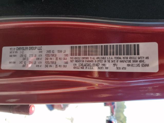 Photo 14 from auction – 2012 JEEP WRANGLER U with VIN 1C4BJWEG0CL191467