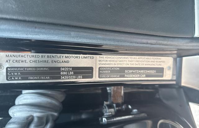 Photo 10 from auction – 2014 BENTLEY CONTINENTA with VIN SCBFH7ZA9EC040321