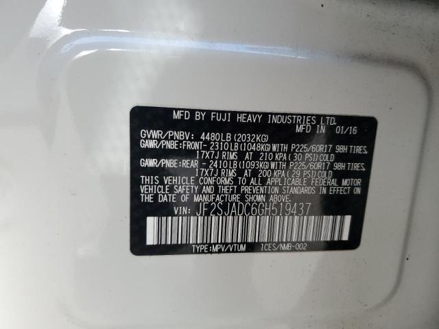 Photo 14 from auction – 2016 SUBARU FORESTER 2 with VIN JF2SJADC6GH519437