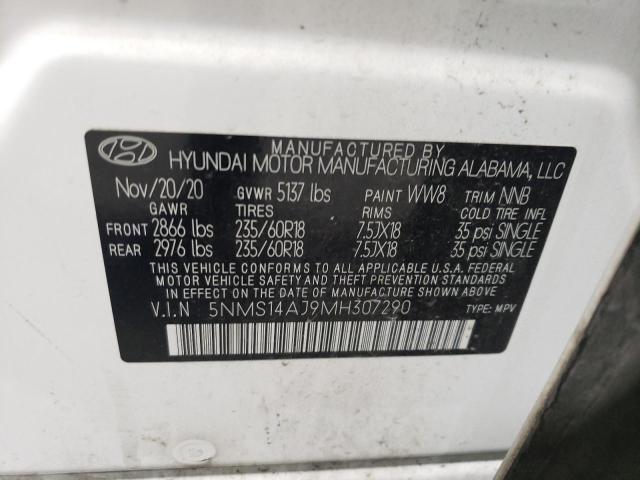 Photo 14 from auction – 2021 HYUNDAI SANTA FE SE with VIN 5NMS14AJ9MH307290