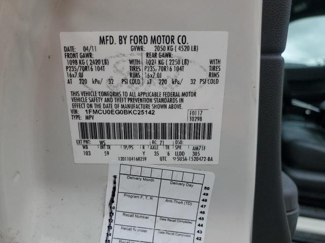 Photo 14 from auction – 2011 FORD ESCAPE LIM with VIN 1FMCU0EG0BKC25142