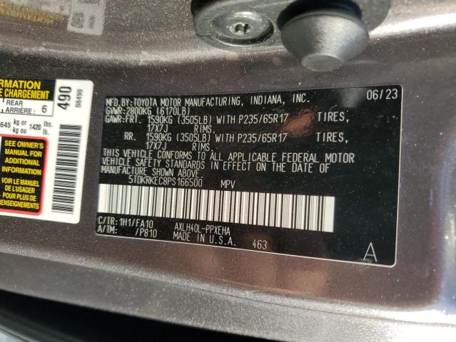 Photo 14 from auction – 2023 TOYOTA SIENNA LE with VIN 5TDKRKEC8PS166500