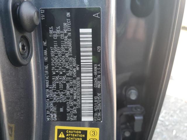 Photo 14 from auction – 2013 TOYOTA HIGHLANDER with VIN 5TDZK3EH7DS100018
