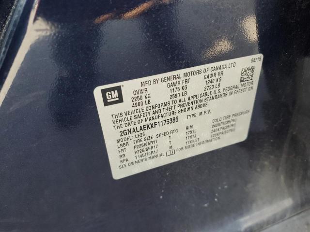 Photo 14 from auction – 2015 CHEVROLET EQUINOX LS with VIN 2GNALAEKXF1175386