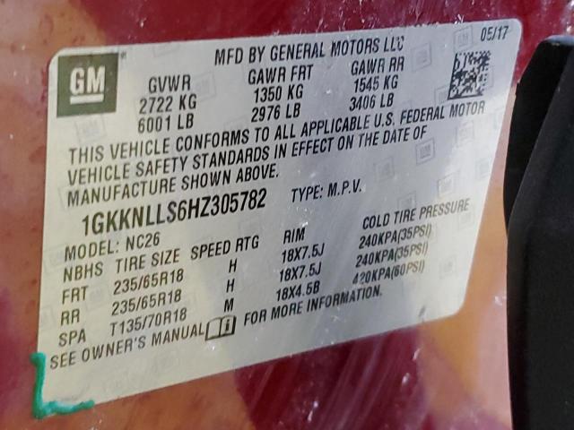 Photo 14 from auction – 2017 GMC ACADIA SLE with VIN 1GKKNLLS6HZ305782