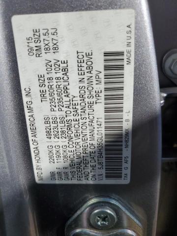 Photo 14 from auction – 2016 ACURA RDX with VIN 5J8TB4H35GL011471
