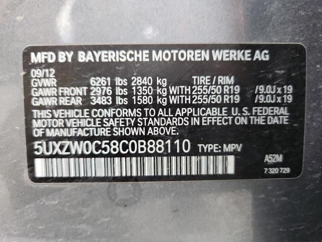 Photo 14 from auction – 2012 BMW X5 XDRIVE35D with VIN 5UXZW0C58C0B88110