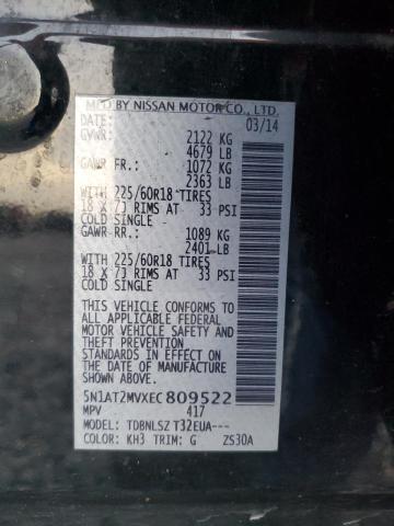 Photo 14 from auction – 2014 NISSAN ROGUE S with VIN 5N1AT2MVXEC809522