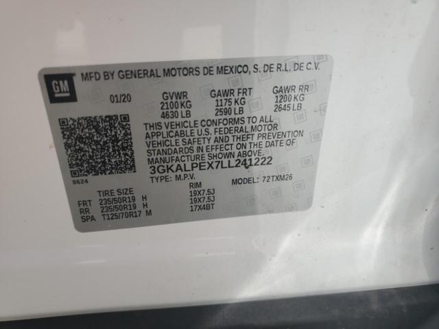 Photo 14 from auction – 2020 GMC TERRAIN SL with VIN 3GKALPEX7LL241222