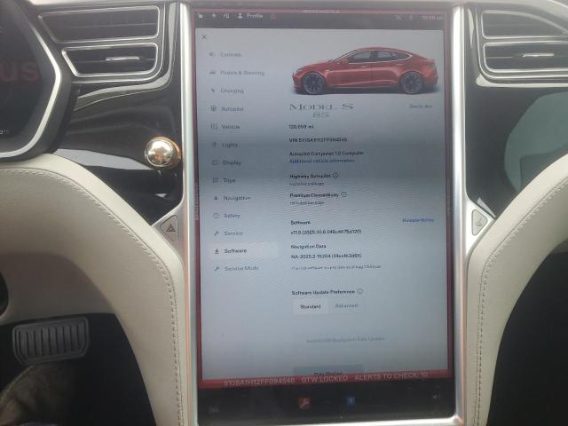 Photo 9 from auction – 2015 TESLA MODEL S 85 with VIN 5YJSA1H12FF094546